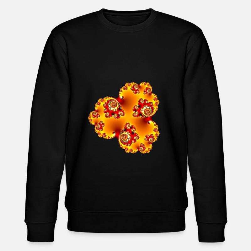 Fractal # 206_2 - Stanley/Stella CHANGER Unisex Organic Sweatshirt - black