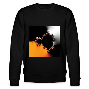 Fractal #43 - Stanley/Stella CHANGER Unisex Organic Sweatshirt - black - Front - Nik (191cm) & Marisol (170cm)