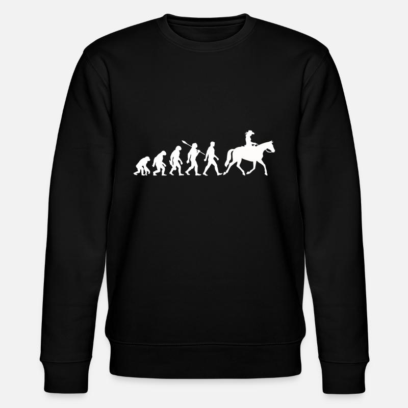 Evolution - Equestrian - Western Riding - Stanley/Stella CHANGER Unisex Organic Sweatshirt - black