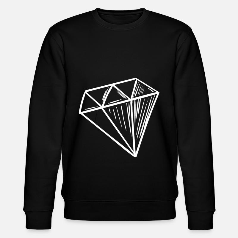Diamant blanc - Sweat bio CHANGER Stanley/Stella Unisexe - noir