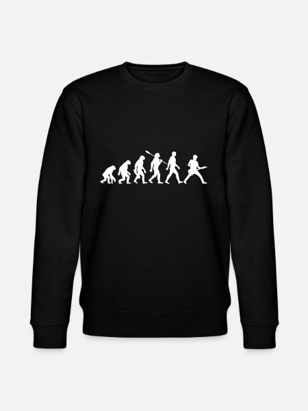 Evolution Guitarist Rock Musician - Stanley/Stella CHANGER Unisex Organic Sweatshirt - black
