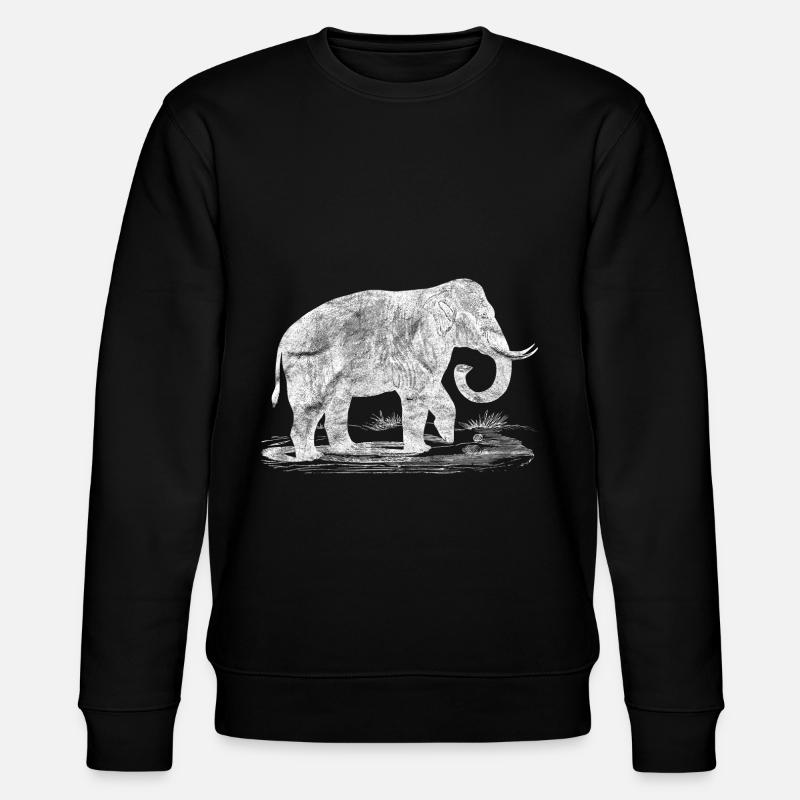 Elefant - Stanley/Stella Unisex Bio-Sweatshirt CHANGER  - Schwarz