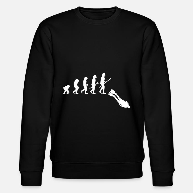 Evolution Scuba Diving Gift - Stanley/Stella CHANGER Unisex Organic Sweatshirt - black