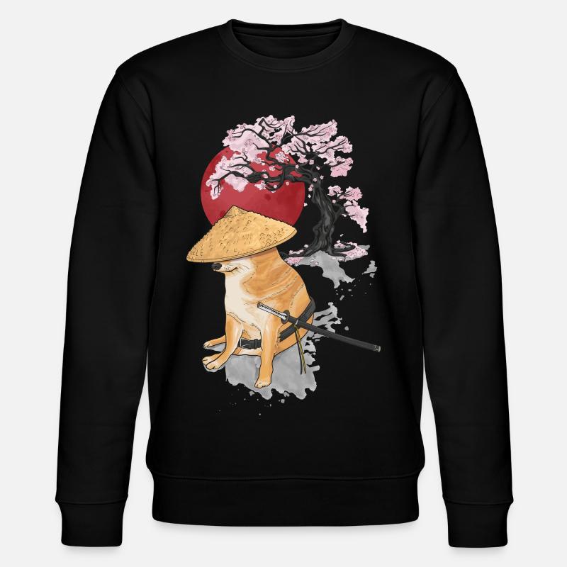 samouraïs cheems - Sweat bio CHANGER Stanley/Stella Unisexe - noir