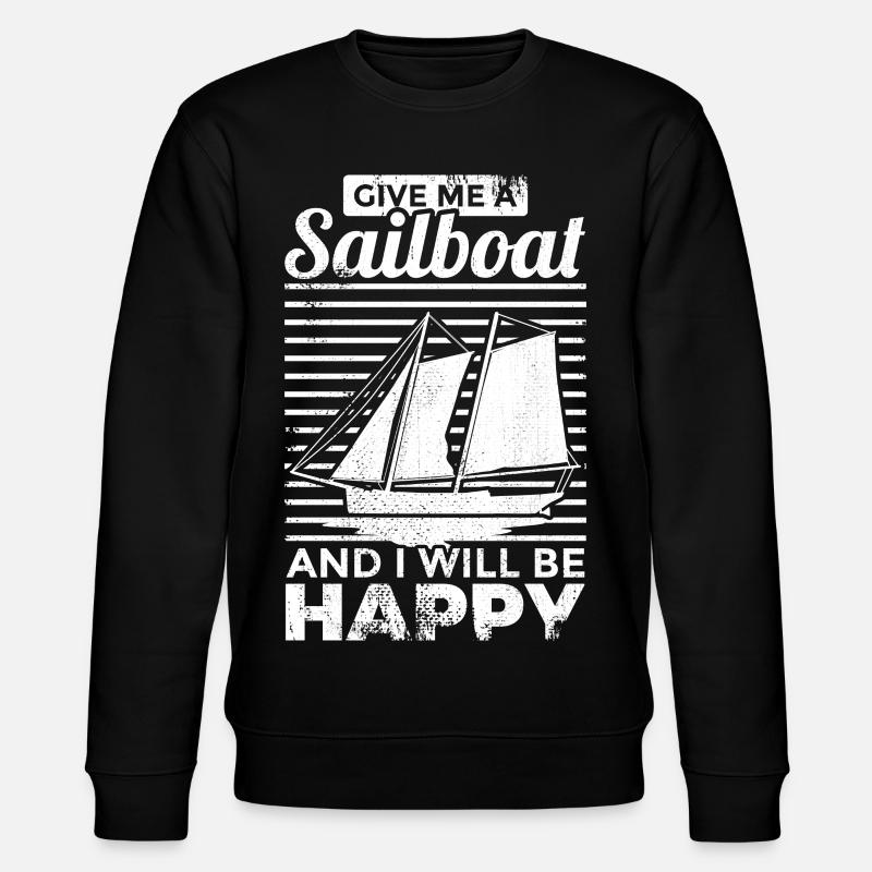Sailing saying - Stanley/Stella CHANGER Unisex Organic Sweatshirt - black