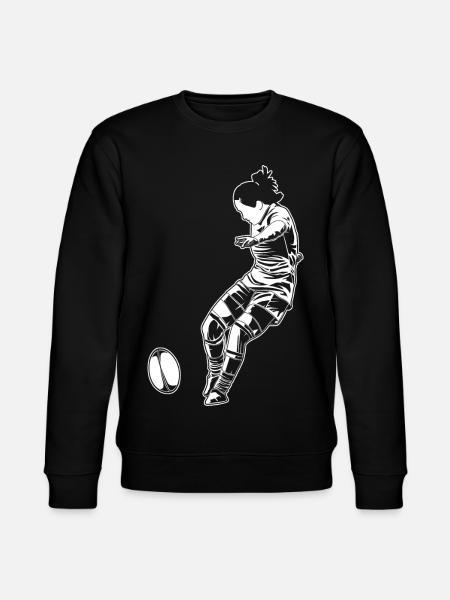 Joueuse de rugby filles - Sweat bio CHANGER Stanley/Stella Unisexe - noir