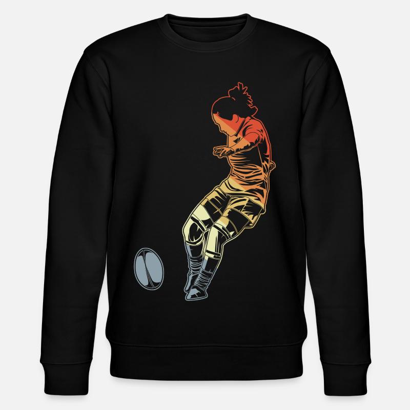 Frauen Rugby - Stanley/Stella Unisex Bio-Sweatshirt CHANGER  - Schwarz
