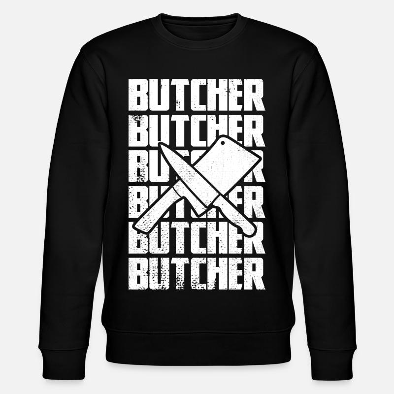 Lustiger Metzger - Stanley/Stella Unisex Bio-Sweatshirt CHANGER  - Schwarz