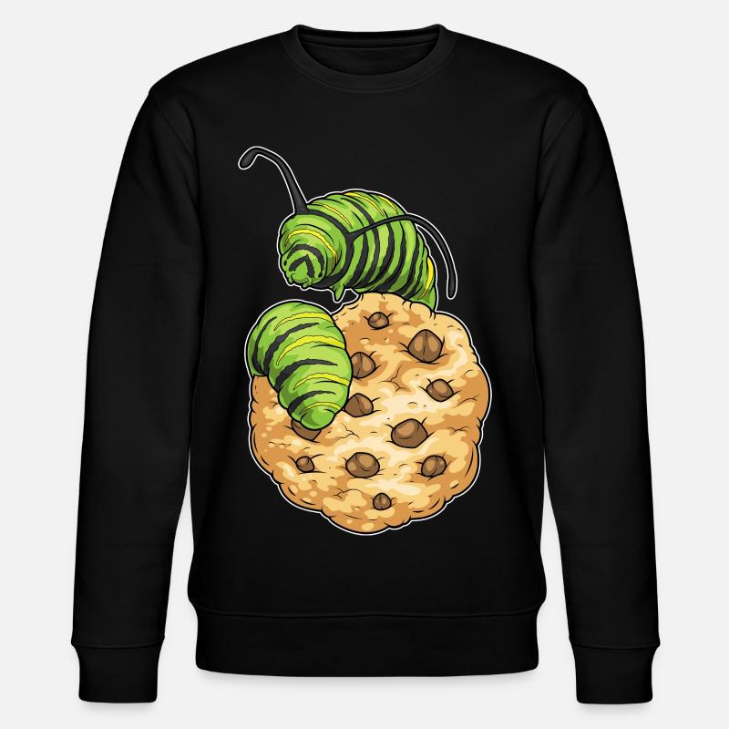 Caterpillar Cookie - Stanley/Stella CHANGER Unisex Organic Sweatshirt - black