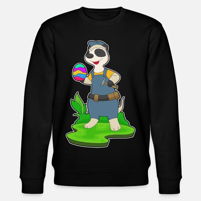 Meerkat Easter Artisan - Stanley/Stella CHANGER Unisex Organic Sweatshirt - black