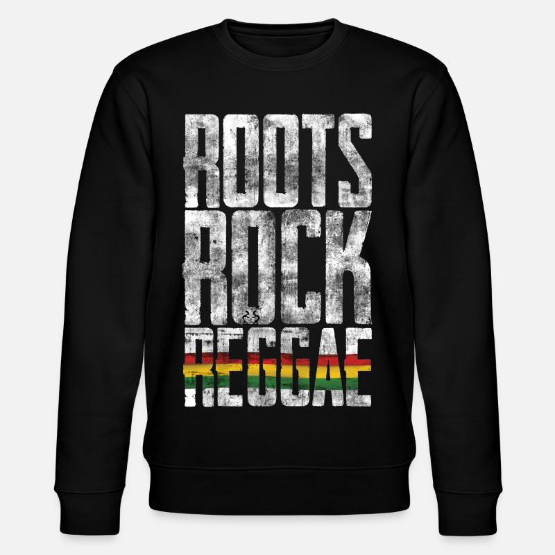 Roots Rock Reggae Flag - Stanley/Stella Unisex Bio-Sweatshirt CHANGER - Schwarz