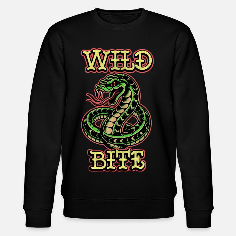 Wild Bite - Stanley/Stella CHANGER Unisex Organic Sweatshirt - black
