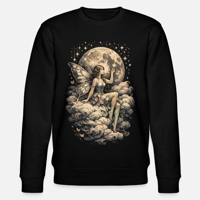 Fairycore Fee Gotisch - Stanley/Stella Unisex Bio-Sweatshirt CHANGER  - Schwarz