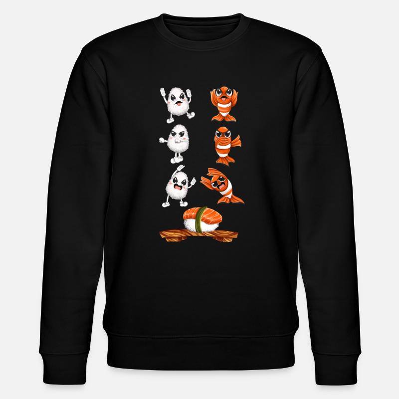 Fusion de sushi kawaii drôle - Sweat bio CHANGER Stanley/Stella Unisexe - noir
