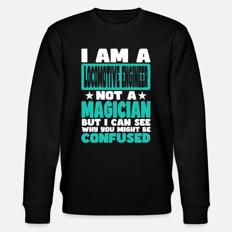 Lokomotivführer - Stanley/Stella Unisex Bio-Sweatshirt CHANGER  - Schwarz