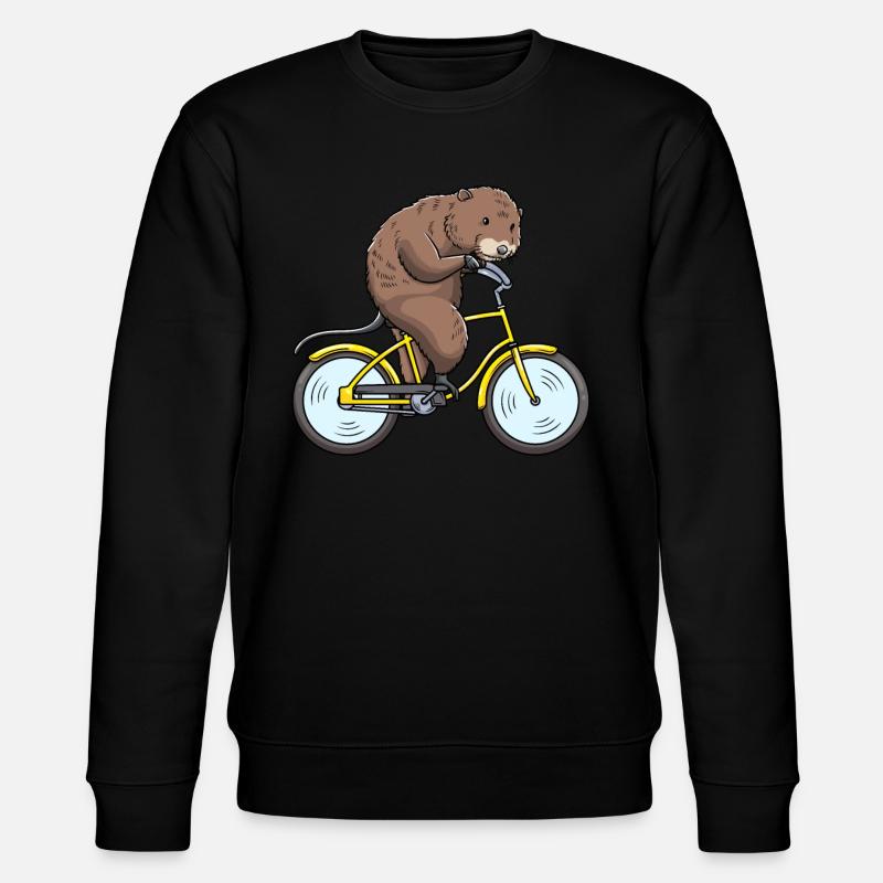 Rat musqué à vélo - Sweat bio CHANGER Stanley/Stella Unisexe - noir