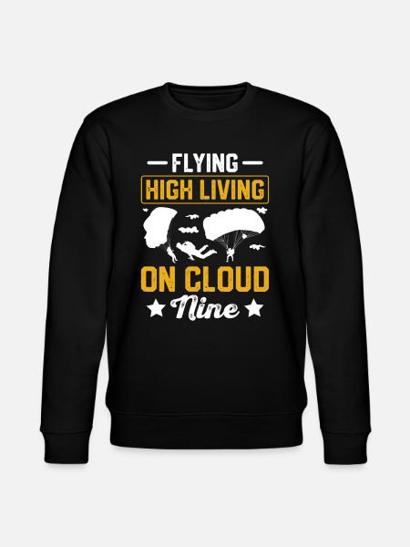 Skydiving Skydiving - Stanley/Stella CHANGER Unisex Organic Sweatshirt - black