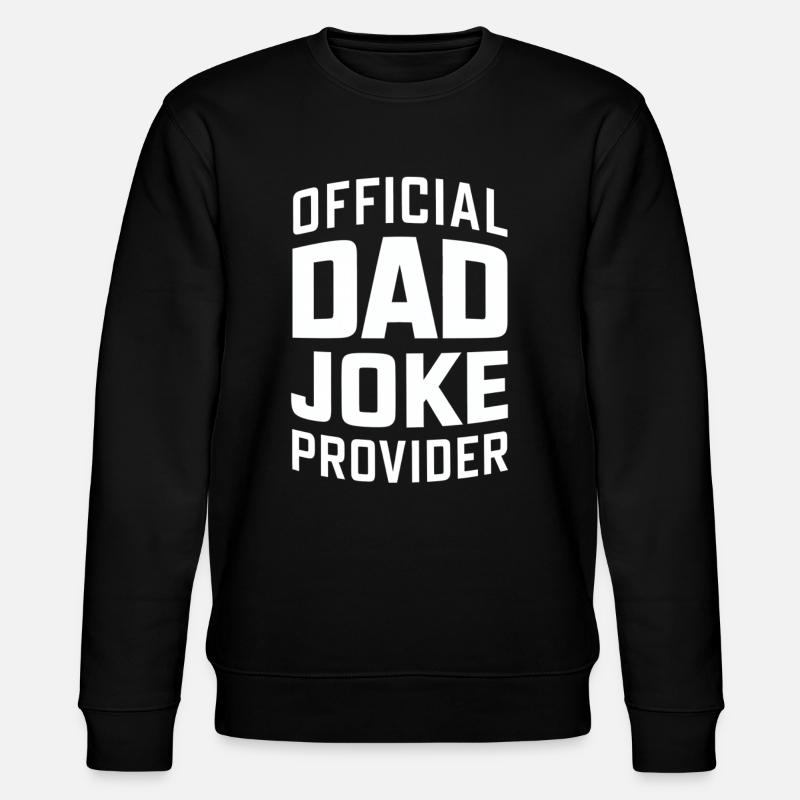 Offizieller Dad Joke Versorger - Stanley/Stella Unisex Bio-Sweatshirt CHANGER  - Schwarz