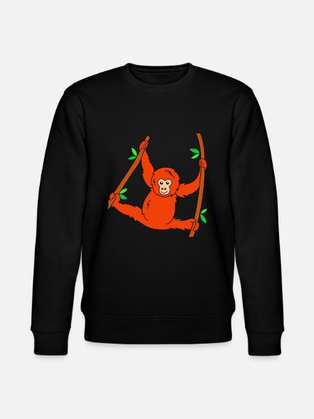 Orangutan - Stanley/Stella CHANGER Unisex Organic Sweatshirt - black