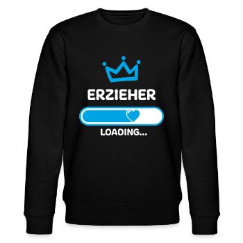 Erzieher Ausbildung Geschenkideen - Stanley/Stella Unisex Bio-Sweatshirt CHANGER  - Schwarz - Vorne - Nik (191cm) & Marisol (170cm)