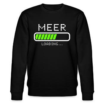 Meer Urlaub Sommerurlaub - Stanley/Stella Unisex Bio-Sweatshirt CHANGER  - Schwarz - Vorne - Nik (191cm) & Marisol (170cm)
