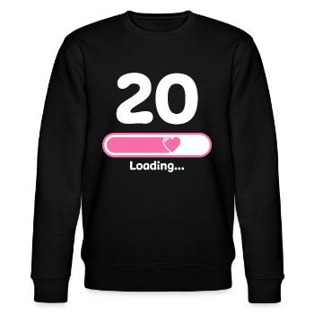 20th Birthday Congratulations Congratulations - Stanley/Stella CHANGER Unisex Organic Sweatshirt - black - Front - Nik (191cm) & Marisol (170cm)