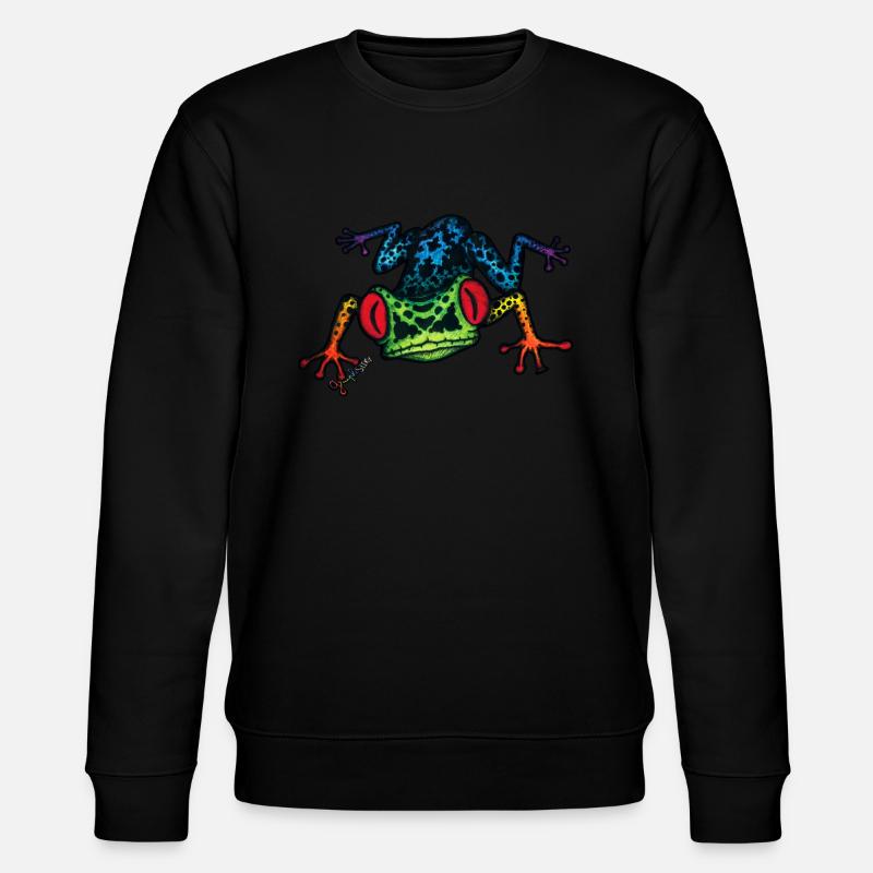 Cosmic Frog - Stanley/Stella CHANGER Unisex Organic Sweatshirt - black