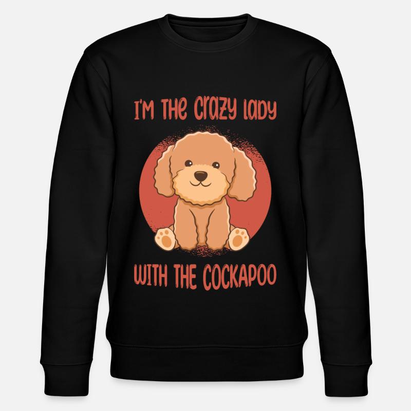 Cockapoo Hund - Stanley/Stella Unisex Bio-Sweatshirt CHANGER  - Schwarz