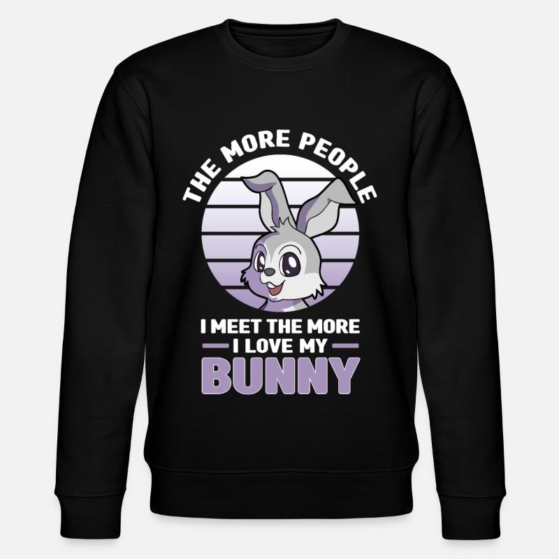 Hase - Stanley/Stella Unisex Bio-Sweatshirt CHANGER  - Schwarz