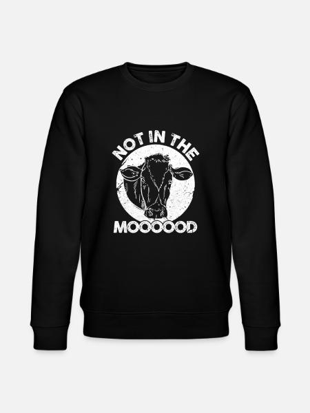 Cow Cows Muh Farm Farmeress Farmer Gift - Stanley/Stella CHANGER Unisex Organic Sweatshirt - black