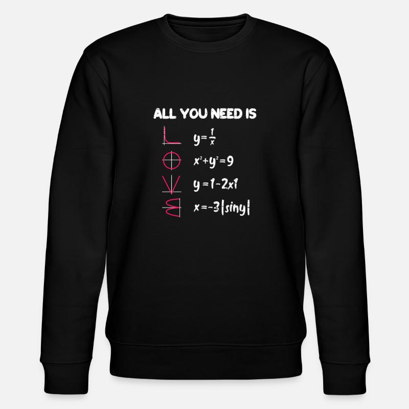 Mathe - Stanley/Stella Unisex Bio-Sweatshirt CHANGER  - Schwarz