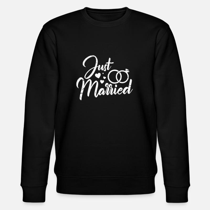 Hochzeit - Stanley/Stella Unisex Bio-Sweatshirt CHANGER  - Schwarz