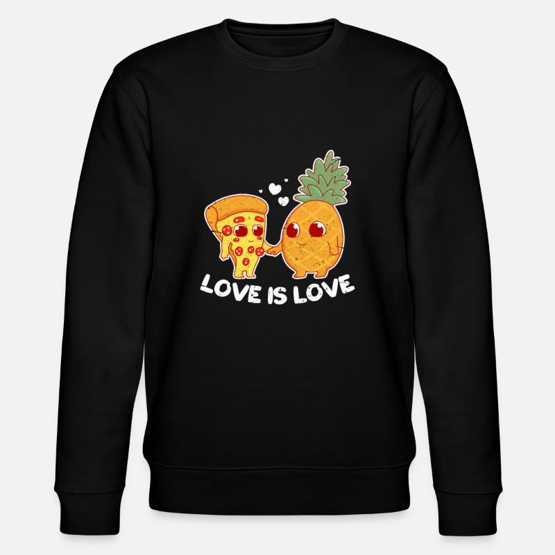 Ananas Pizza Ananas Pizzeria Cadeau - Sweat bio CHANGER Stanley/Stella Unisexe - noir