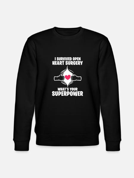 Heart surgery - Stanley/Stella CHANGER Unisex Organic Sweatshirt - black