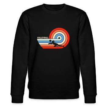 Volleyball - Stanley/Stella Unisex Bio-Sweatshirt CHANGER  - Schwarz - Vorne - Nik (191cm) & Marisol (170cm)