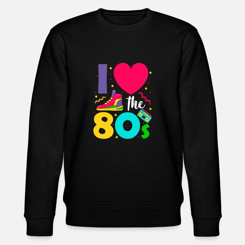 80er - Stanley/Stella Unisex Bio-Sweatshirt CHANGER  - Schwarz