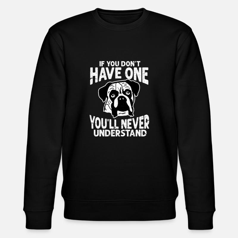 German boxer - Stanley/Stella CHANGER Unisex Organic Sweatshirt - black