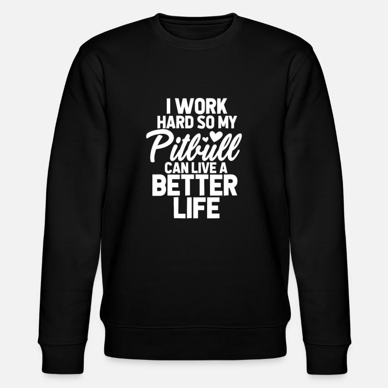 Pitbull - Stanley/Stella Unisex Bio-Sweatshirt CHANGER  - Schwarz