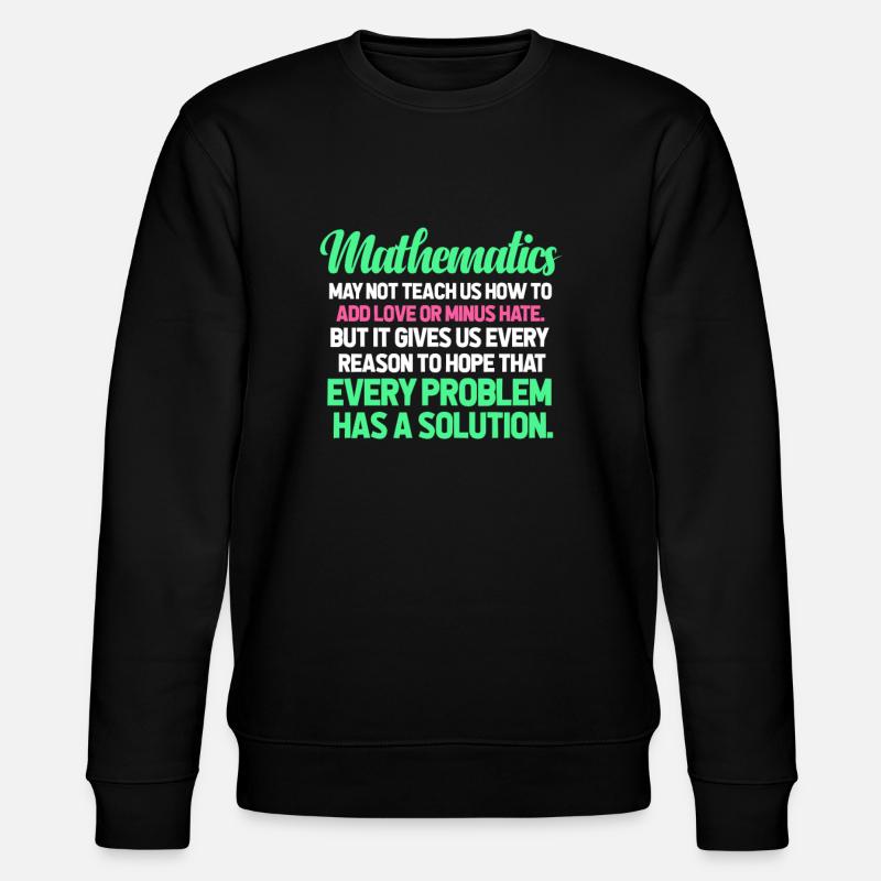 maths - Stanley/Stella CHANGER Unisex Organic Sweatshirt - black