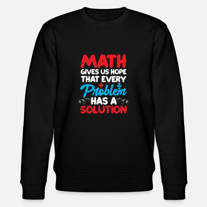 Mathématiques - Sweat bio CHANGER Stanley/Stella Unisexe - noir