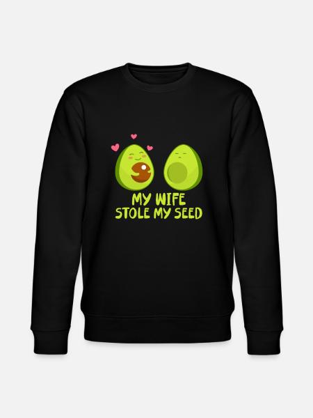Avocado pregnancy - Stanley/Stella CHANGER Unisex Organic Sweatshirt - black