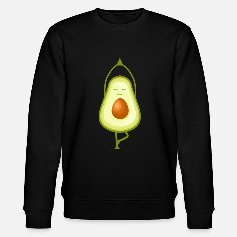 Avocado Yoga - Stanley/Stella Unisex Bio-Sweatshirt CHANGER  - Schwarz
