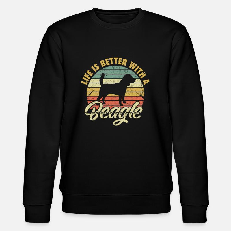 beagle - Sweat bio CHANGER Stanley/Stella Unisexe - noir