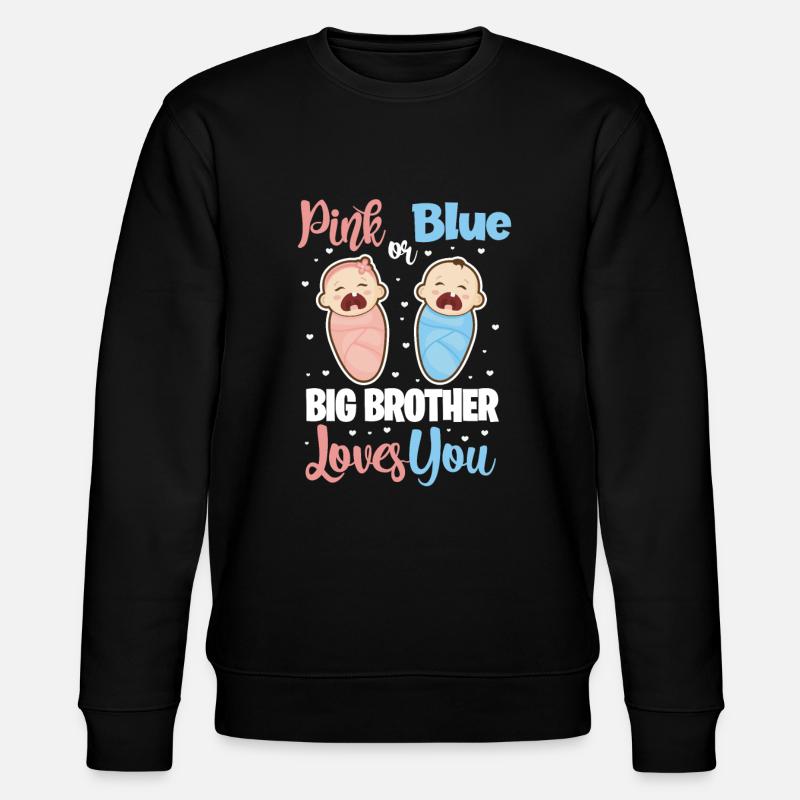 Großer Bruder - Stanley/Stella Unisex Bio-Sweatshirt CHANGER  - Schwarz