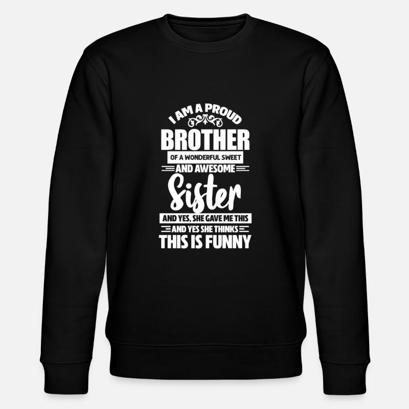 Bruder - Stanley/Stella Unisex Bio-Sweatshirt CHANGER  - Schwarz
