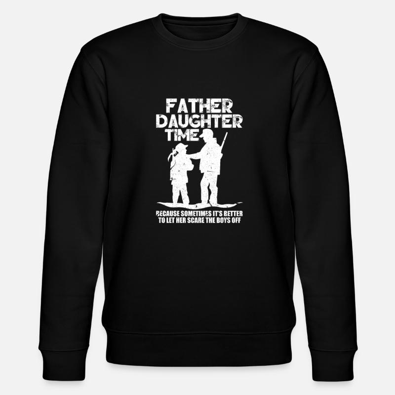 Jagd Vater Tochter - Stanley/Stella Unisex Bio-Sweatshirt CHANGER - Schwarz