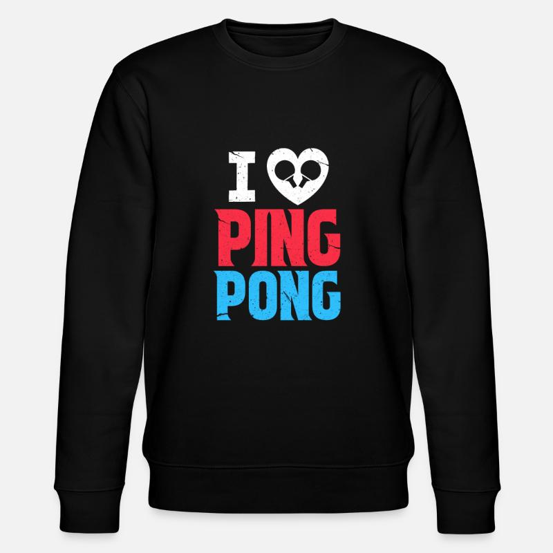 ping-pong - Stanley/Stella CHANGER Unisex Organic Sweatshirt - black