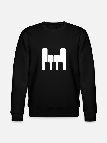 Piano rock - Stanley/Stella CHANGER Unisex Organic Sweatshirt - black