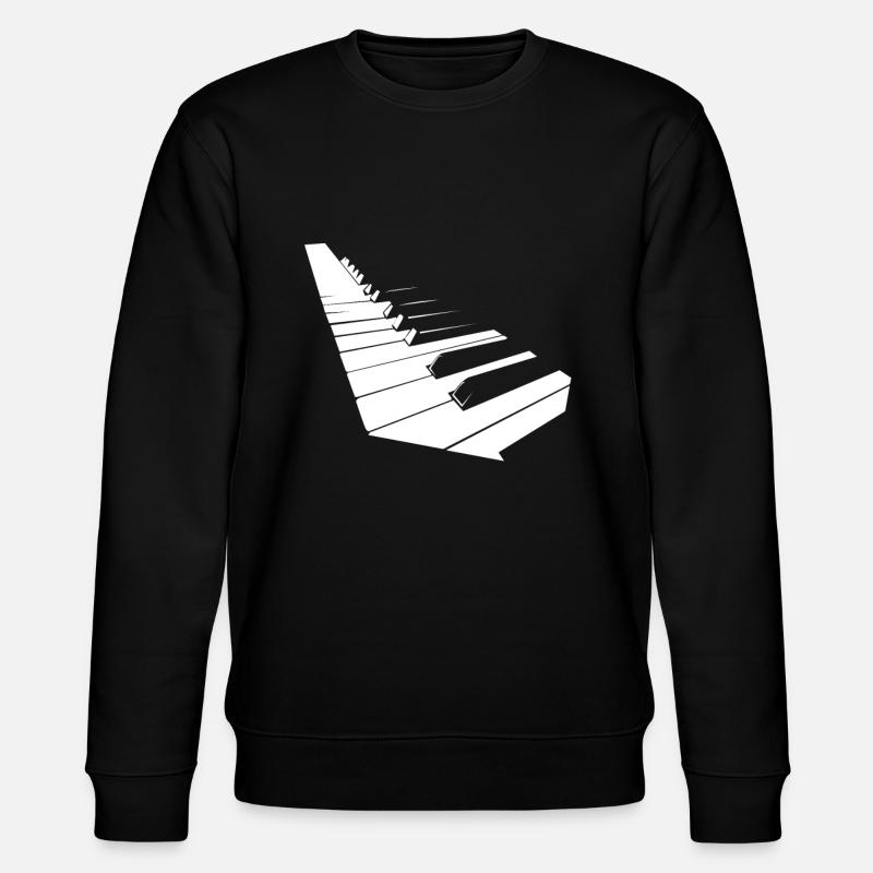 piano - Sweat bio CHANGER Stanley/Stella Unisexe - noir