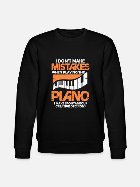 piano - Stanley/Stella CHANGER Unisex Organic Sweatshirt - black